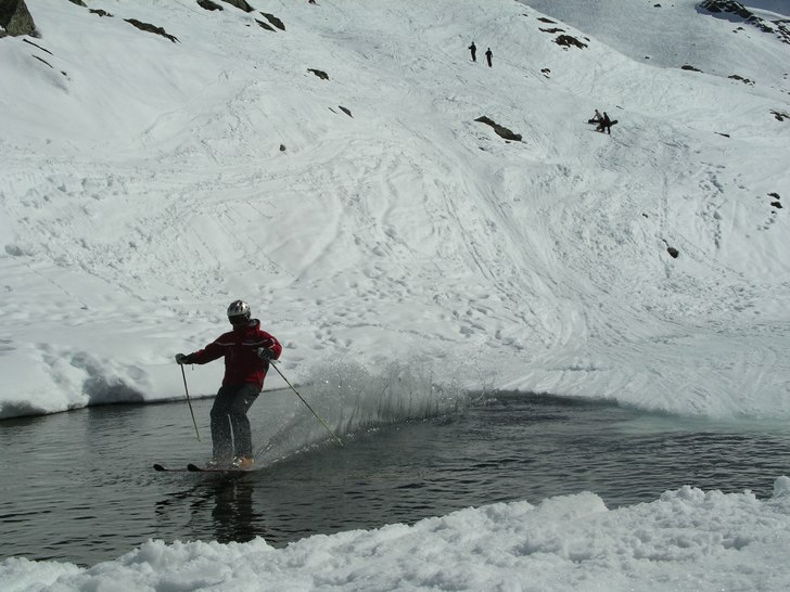 Efter ett mycket bra åk var det gott å åka lite. Foto: Amalia. Åkare: Daniel Kjörling.