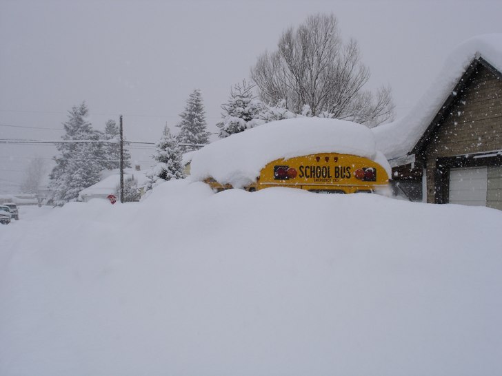 Det kom en del snö under mina 2 veckor i fernie! . Foto: Ola Fredriksson.