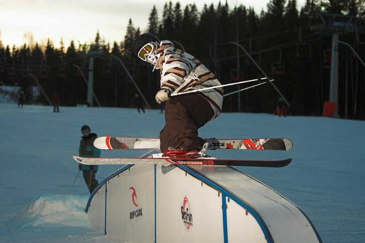 Swanbeck på kinkboxen.. Foto: Jonas Sjöbeck (jag). Åkare: Daniel Swanbeck.