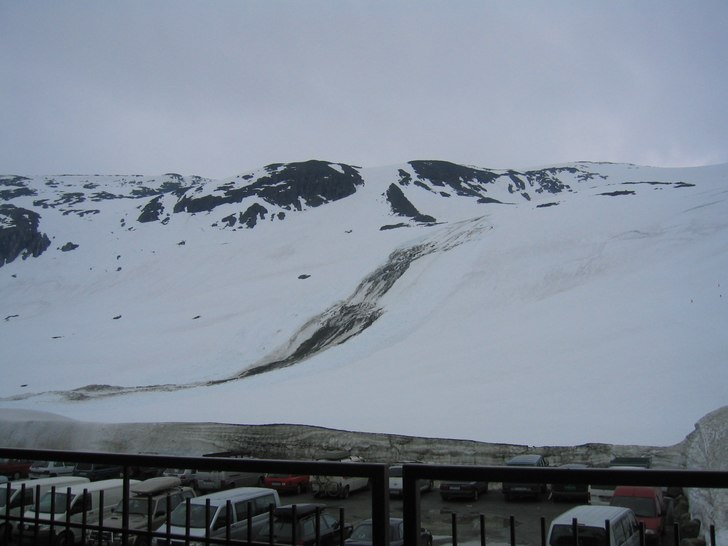 Lavinen som gick.. Foto: Johan Sköld.