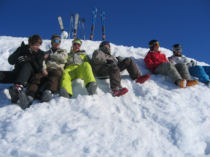 En av få dagar med strålande vårsol i Åre. Foto: Stine.