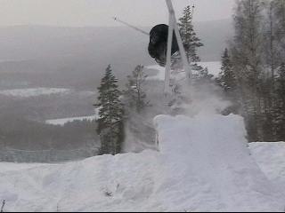 Vi gick upp för berget och hade nån vecka tidiga. Foto: Alex Sverin. Åkare: Alessio.