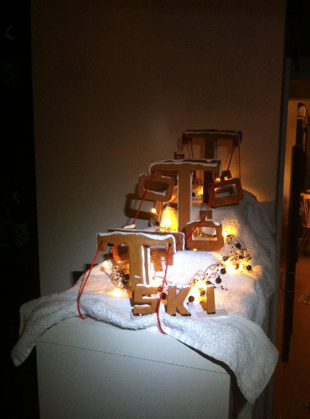 dagens pepparkaksbygge. Foto: Rickard.