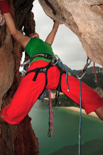Crystal Flame 6b+, Candelstick. Foto: Jon Larsson. Åkare: Jessica Leander.