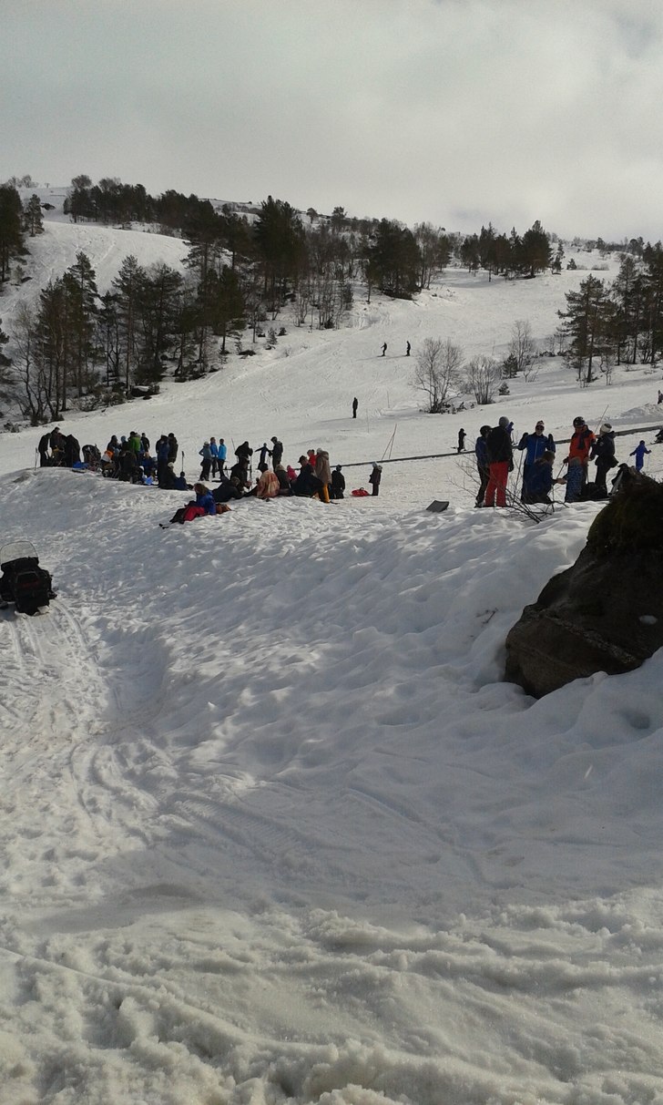 Flott i trekket i dag
Mye folk, selv om været er .