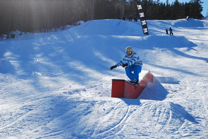 Var på Edsbyn Slopestyle Session i helgen.
Det v. Foto: -. Åkare: Samuel Lundh (Delmarindy) .