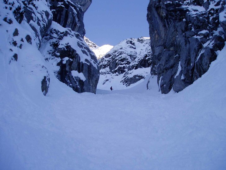 Ett fint åk i med häftig miljö runtom.. Foto: Erik Häggroth.
