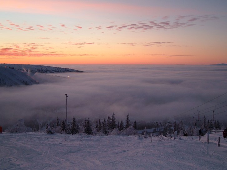 Läskig dimma men när man kom över den så var d. Foto: Tobias Larsson.
