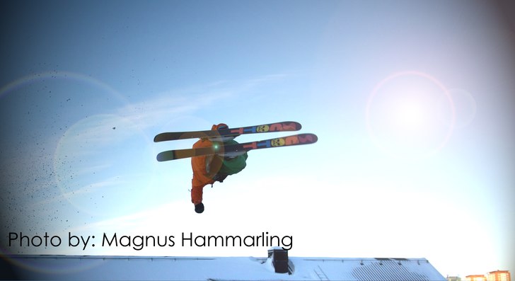 en solig dag i hammarbybacken.. Foto: Magnus Hammarling. Åkare: Hampus Hammarling.