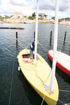 Foto: Elin Edlund. Åkare: Jag (Elsa) på min fina båt!.