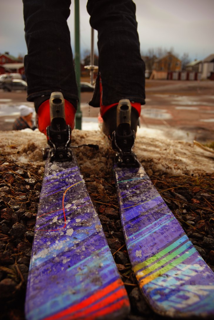 Tidig åkning på säsongen och snö tillgångarna. Foto: William Larsson. Åkare: August Forsman.