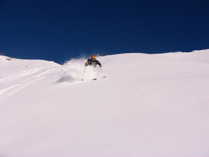 Snöguden var god och gav oss ett dump under vecka. Foto: Peter. Åkare: Stefan Vikberg.