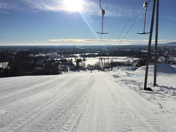 Se det været da
Knallforhold i bakken i strålend.