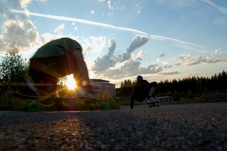 Skön kväll!. Foto: Mats Domargård. Åkare: Skantz och Mats.