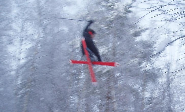 Ursäkta för John som är darrig på handen.. Foto: John Nilsson. Åkare: Niclas Fredrixon.