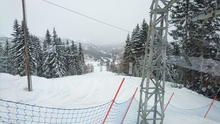 Snjo i lufta
Pudder på toppen, lite snjo nederst..