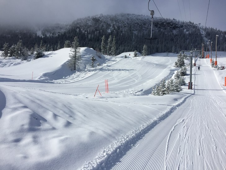 Cm 10 cm nysnø <3
Hvite trær, nysnø og konge.