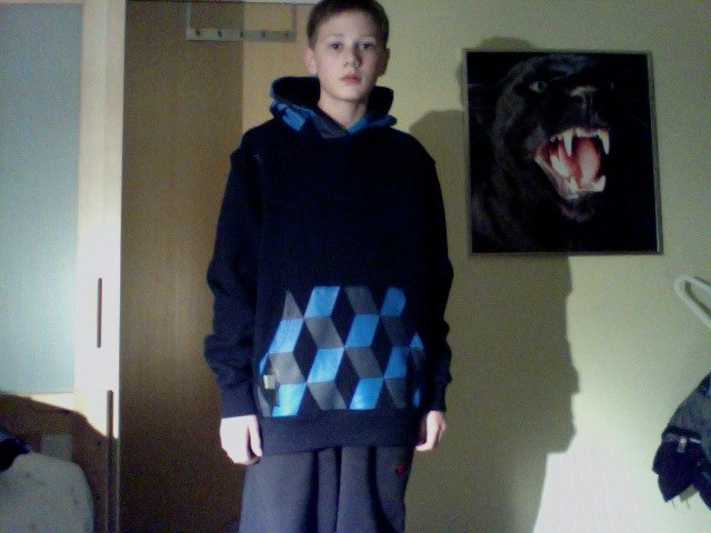 min nya tröja, L för dom hade inte XL. Foto: Mikael Nyström. Åkare: Mikael  Nyström.