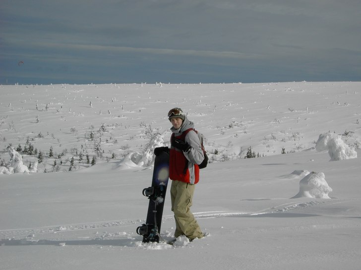 Jag och micke på G offpist. Passade på att ta li. Foto: Micke Johansson. Åkare: Erik Fagersson.