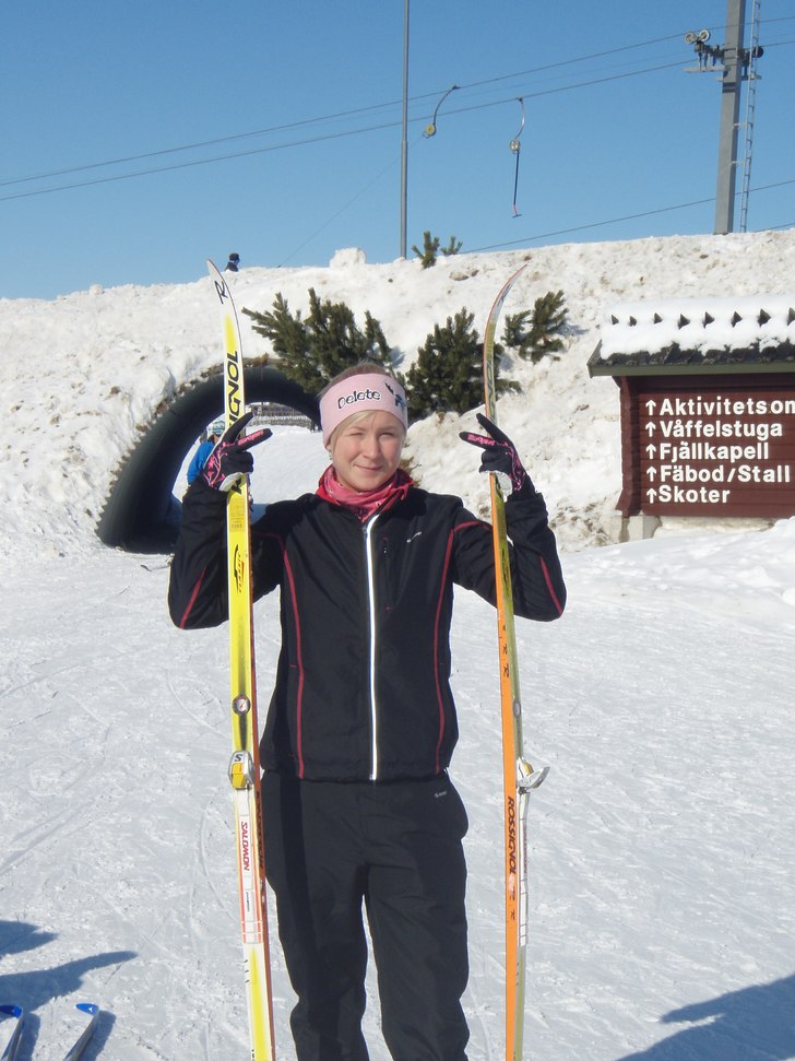 en härlig mil i  Idre. Foto: mia bergner . Åkare: mia bergner.