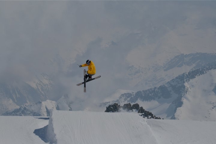 Sjukt slapp dag i Hintertux med ccp, övade sw 3 s. Foto: Julius Aspman. Åkare: Jeppenator.