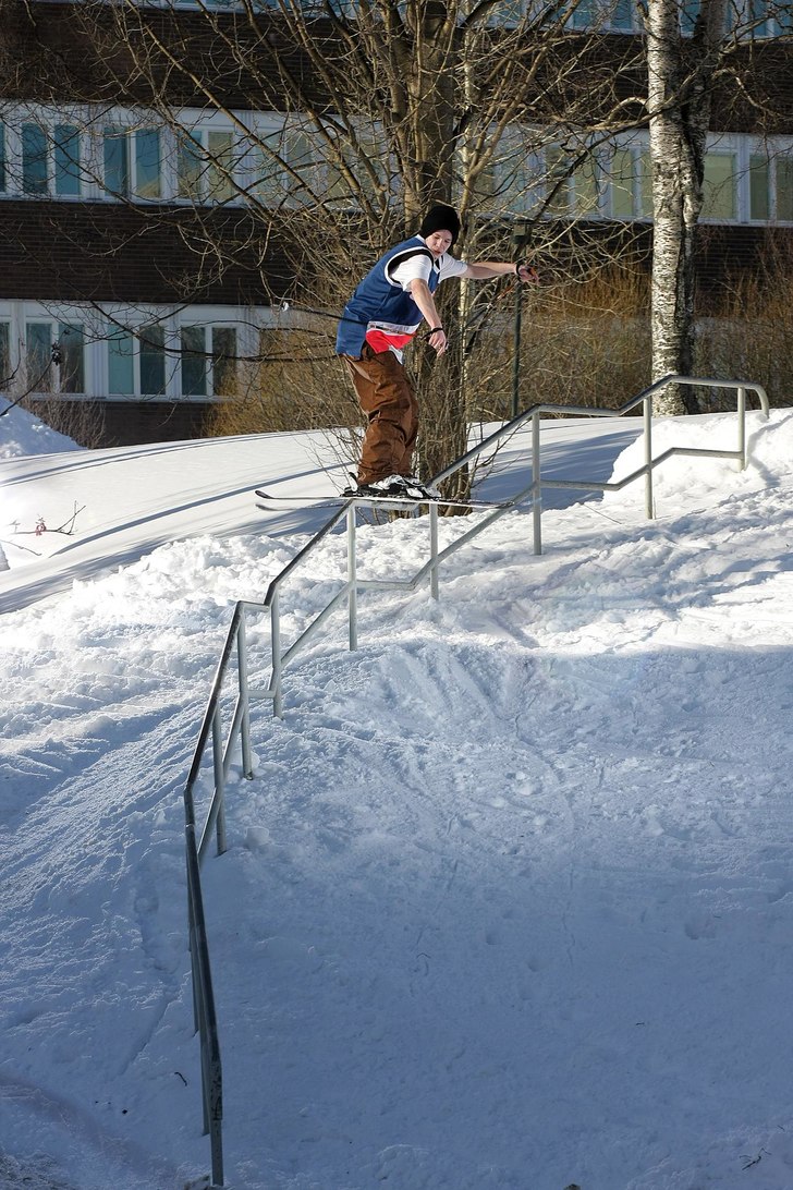 Handrail vid sjukhuset. Foto: Emil Magnusson. Åkare: Dennis Berggren.