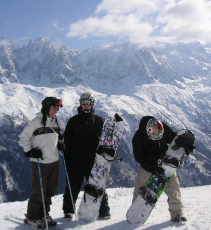 I Brevent. Foto: Viktoria. Åkare: Anne, Felix , Jag.