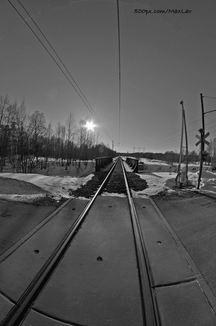 Järnväg. Foto: Max Larsson (Jag).