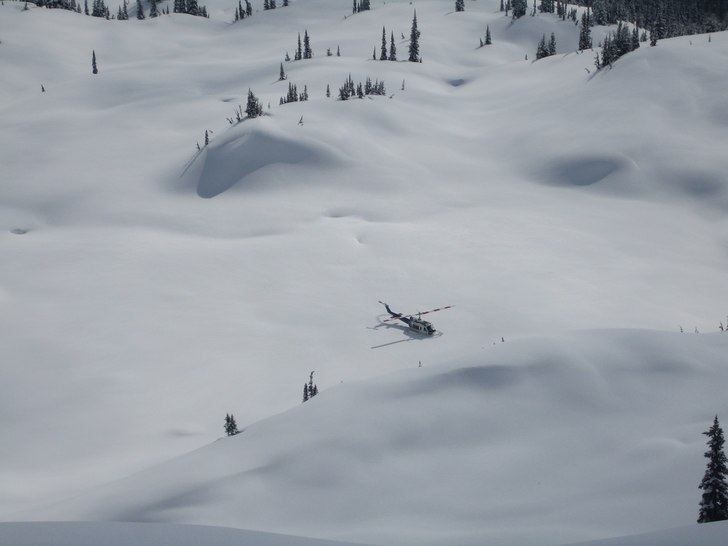 Är på helibording och fångar denna bild på vå. Foto: Magnus Bergelin.