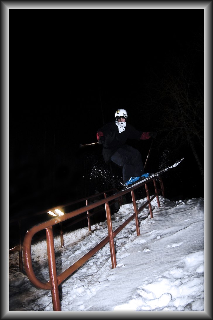 Rail@Sörliden - Örnsköldsvik. Foto: Daniel Nordstrand. Åkare: Nicklas Nydahl.