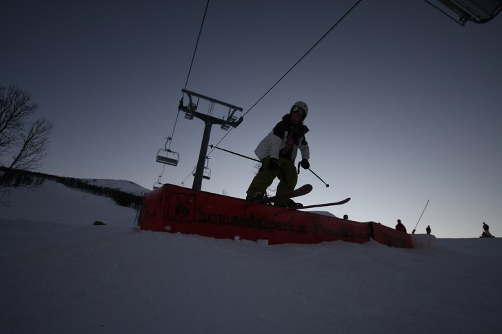 Railar i blåparken i hemsedal =) Fått in lite b�. Foto: Thomas. Åkare: Daniel Ringstad.