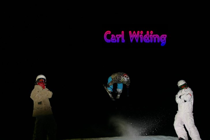 Jag var på hoppträning och då fotade min hopptr. Foto: Fredrik Demare. Åkare: Carl Widing.