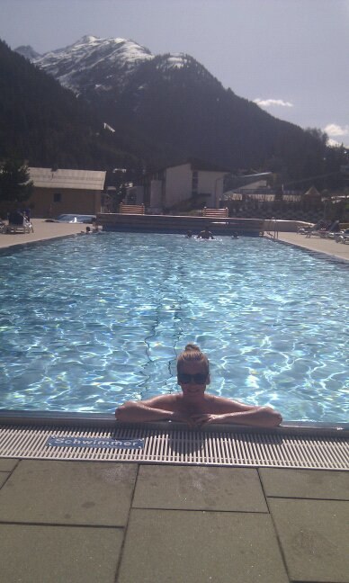 min sista vecka i st. anton, nästan 25 grader...