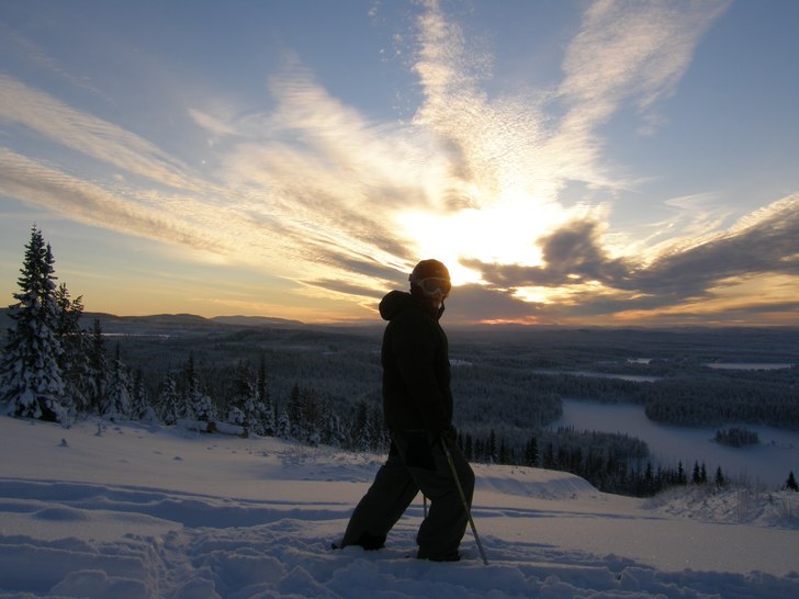 Jag och min bror vid pipen. Foto: Adam S. Åkare: John sjölund.