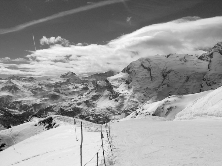 Grand motte (Val dsere)och lite andra berg. Foto: Torbjörn Granberg.