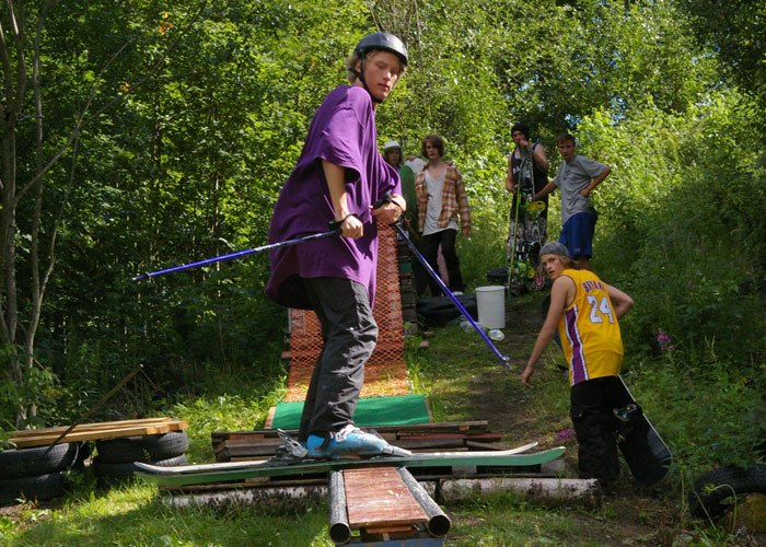 Vår värd för dagen visar vad han går för! Det. Foto: Daniel Roos. Åkare: Robin Trolin.