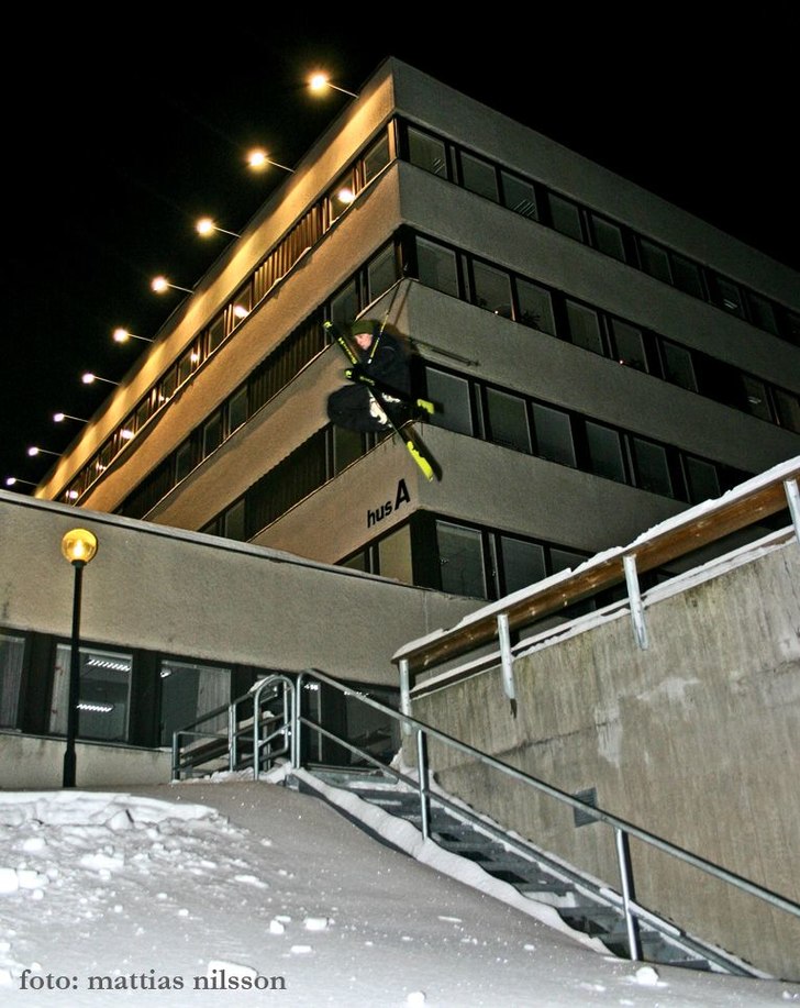 Hittade detta stepdown över ett räcke och en tra. Foto: Mattias Nilsson. Åkare: Jonas Persson.