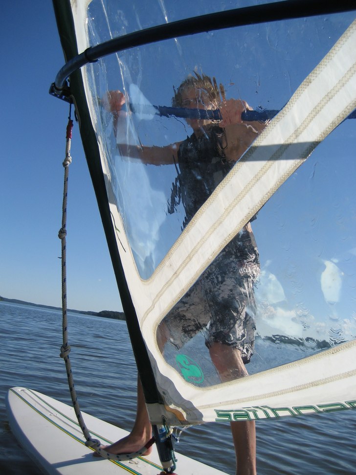 drog ut till sommarstugan och körde lite vindsurf. Foto: Johan W. Åkare: Marsucs W.