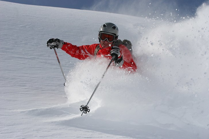 En oförglömlig dag i St. Sorlin, och Mats vet hu. Foto: Lasse Sunden. Åkare: Mats Mehlqvist.