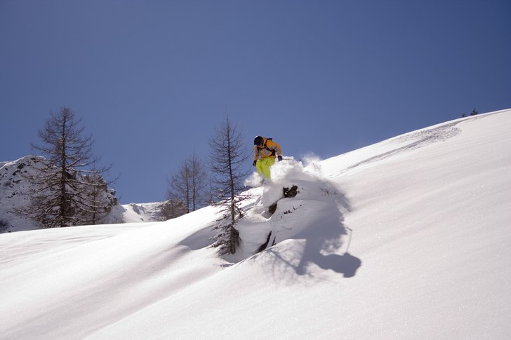 äntligen ledig med bra snö. Foto: christoffer schack. Åkare: johan persson.