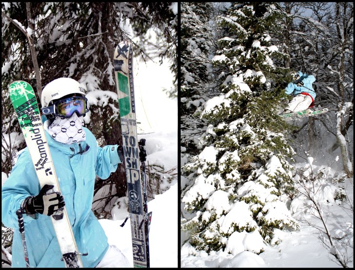Första skogsåkningen i Åre. Math flyger bland t. Foto: Anton Östlund. Åkare: Mattias Axelsson.