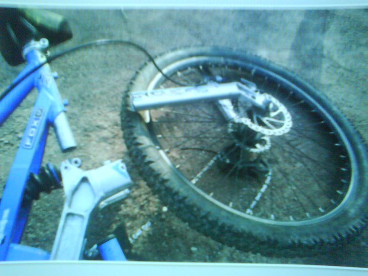 De va en fet crasch. Foto: Olliver Forsgren. Åkare: Pontus Karlsson.