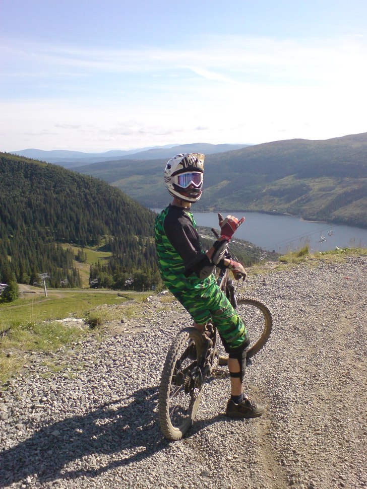 vid vm6:an på en scott nitrous 20, drömmen! vill. Foto: bmx david. Åkare: lohman.