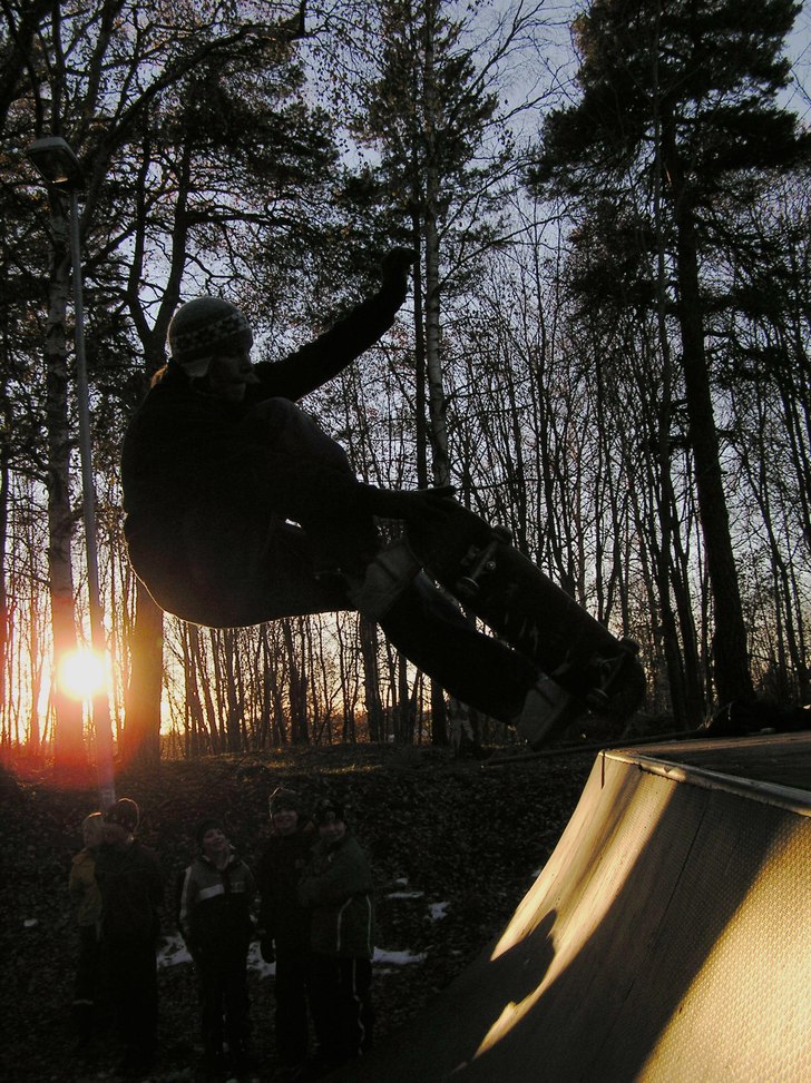 Fin air av kungen i G-bay double crown.. Foto: eric johansson. Åkare: Thomp Valboson.