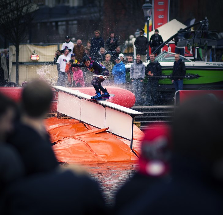 Wake up stockholm i Kungsan, galet event!. Foto: Viktor Pettersson. Åkare: Johan Wikström.