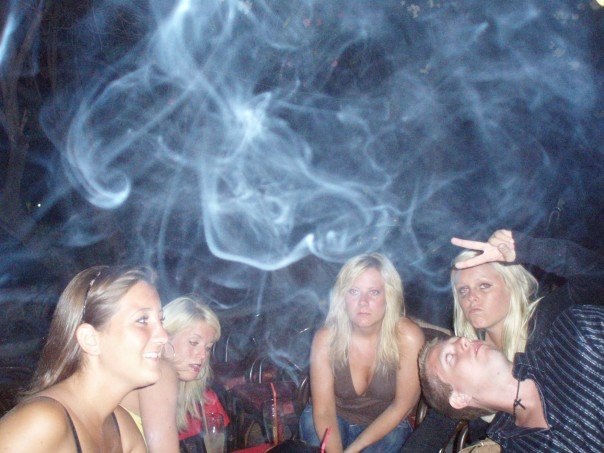 I dimman - kan bli jädrans rökigt emellanåt, p�. Foto: Emily Granell.