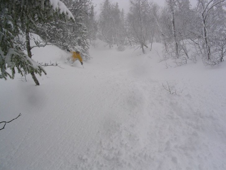 Grymma förhållanden på påskafton!!!. Foto: GC. Åkare: John Skantze Carlsson.