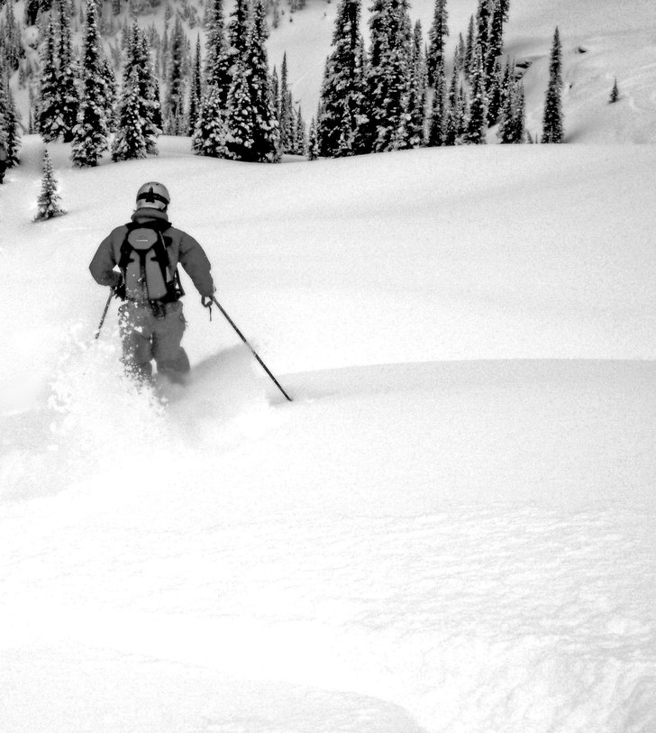 open face down to the deep woods. Foto: viktor (guide). Åkare: mårten ågren.