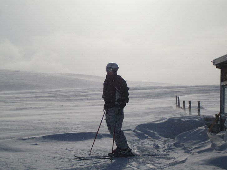 Det blåser!. Foto: Siv Kingfelt. Åkare: Richard Kingfelt.