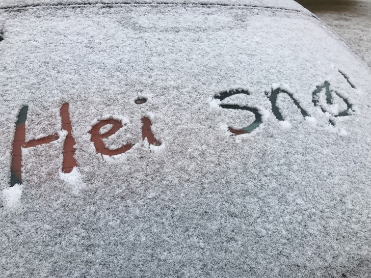 Hvitt!????❄️
Kong Vinter vil ikke helt være m.